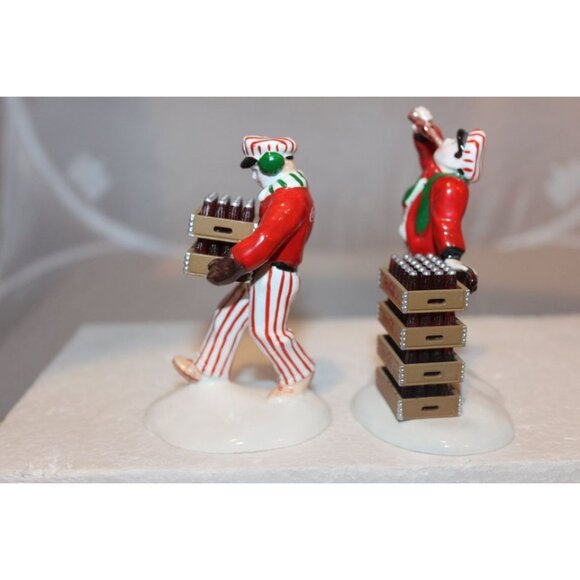 Dept 56 Snow Village - Coca Cola Delivery Men - Picture 6 of 6